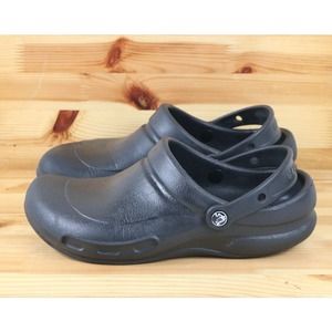 Crocs Bistro Clogs Black Comfort Beach Slip-On Size Men 8 / Women 10